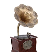 Gramofon 150cm Ahşap Standlı Pikap Plakçalar Radyo Bluetooth Usb C1000 thumbnail 4