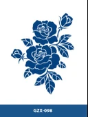 GZX-098 YARI KALICI GÜL DESEN DÖVME-TATTO thumbnail 1