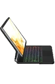 Litae Trend BFS Samsung Galaxy T737 Tab S7 FE 12.4 Kılıf Eternal Ledli Klavyeli Tablet Kılıfı - Siyah thumbnail 4