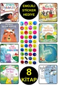 EMOJİLİ  STİCKER HEDİYE  - OKUL ÖNCESİ RESİMLİ KİTAPLAR  -  MONTİ - BABACIĞIM - KONUK - DEDEKTİF ... thumbnail 1