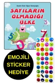 EMOJİLİ  STİCKER HEDİYE  - OKUL ÖNCESİ RESİMLİ KİTAPLAR -  SAYILARIN OLMADIĞI ÜLKE thumbnail 1