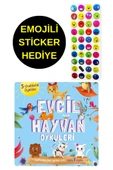 EMOJİLİ  STİCKER HEDİYE  - OKUL ÖNCESİ RESİMLİ KİTAPLAR  - EVCİL HAYVAN ÖYKÜLERİ thumbnail 1