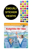 EMOJİLİ  STİCKER HEDİYE  - OKUL ÖNCESİ RESİMLİ KİTAPLAR  - KOKPİTTE BİR GÜN thumbnail 1