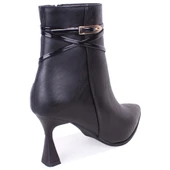 Dagoster DZA07-11332004 Siyah Klasik Topuklu Kadın Bot thumbnail 4
