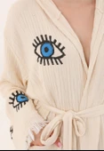 Eye Wooden Stamp Bathrobe - 4