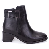 Dagoster DZA07-1143604 Siyah Klasik Topuklu Kadın Bot thumbnail 2