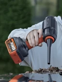 20000Pa Güçlü Emişli Çift Bataryalı Dijital Göstergeli Kablosuz Vakumlu Üflemeli Araç Süpürgesi thumbnail 2