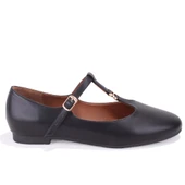 Dagoster DZA07-108526452 Siyah Günlük Babet Kadın Ayakkabı thumbnail 2