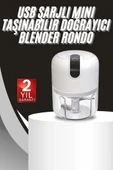 Mini Doğrayıcı Rondo Taşınabilir Mini El Blender Paslanmaz Çelik - 1