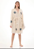 Eye Wooden Stamp Bathrobe - 3
