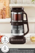 Çaysever Robotea Pro Connect 4 in 1 Konuşan Cam Çay Makinesi Walnut Brown Kahvarengi - 4