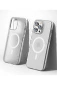 iPhone 14 Pro Max Line Magsafe Kapak - Beyaz thumbnail 2