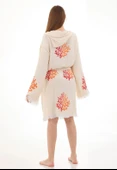 Coral Wooden Stamp Bathrobe - 4
