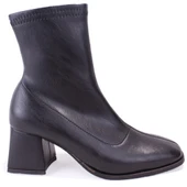 Dagoster DZA07-1277101 Siyah Klasik Topuklu Kadın Bot thumbnail 2