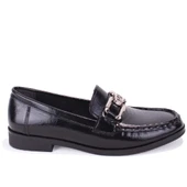 Dagoster DZA07-6826186 Siyah Rugan Günlük Loafer  Kadın Ayakkabı thumbnail 2