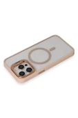 iPhone 15 Pro Kılıf Roblox Lens Magsafe Standlı Kapak - Pudra thumbnail 3