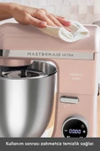 Mastermaid Chef Ultra D2000W Dijital Ekranlı Hamur Yoğurma Makinesi Pearly Pink 7L - 6