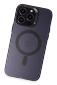 iPhone 15 Pro Kılıf Mateks Magsafe Kapak - Derin Mor thumbnail 9