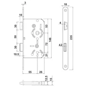 Hafele 55 mm Eksen Oval Oda Kilidi Sağ Dilli - 2
