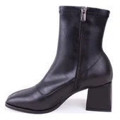 Dagoster DZA07-1277101 Siyah Klasik Topuklu Kadın Bot thumbnail 3