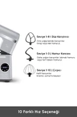 Mastermaid Chef Ultra D2000W Dijital Ekranlı Hamur Yoğurma Makinesi Silver 7L - 7