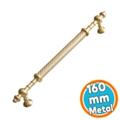 Metal Kulp 160 mm-16 cm Mobilya Mutfak Çekmece Dolabı Dolap Kapak Kulpları Kulbu Altın Gold thumbnail 1