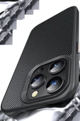 iPhone 14 Pro Dart Karbon Magsafe Kapak - Siyah thumbnail 2