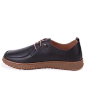 Dagoster DZA07-12981124 Siyah Ortopedik Günlük Deri Kadın Ayakkabı thumbnail 3