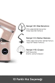 Mastermaid Chef Ultra D2000W Dijital Ekranlı Hamur Yoğurma Makinesi Pearly Pink 7L - 9