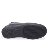 Dagoster DZA07-122042645 Siyah Ortopedik Günlük Düz Topuk Deri Kadın Bot thumbnail 4