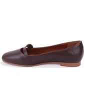 Dagoster DZA07-108526454 Kahve Günlük Babet Kadın Ayakkabı thumbnail 3