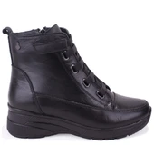 Dagoster DZA07-13091527 Siyah Günlük Düz Taban Deri Kadın Bot thumbnail 2