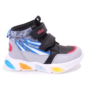 Vicco David 946P25K420 Siyah Ortopedik Günlük Işıklı Erkek Çocuk Spor Bot thumbnail 2