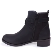 Dagoster DZA07-6822163 Siyah Günlük Düz Topuk Kadın Bot thumbnail 3