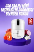 Rondo Doğrayıcı 250 ML Taşınabilir USB Şarjlı Pratik El Rondo Blender thumbnail 1