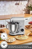 Mastermaid Chef Ultra D2000W Dijital Ekranlı Hamur Yoğurma Makinesi Silver 7L - 4