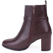 Dagoster DZA07-7251759 Kahve Klasik Topuklu Kadın Bot thumbnail 3