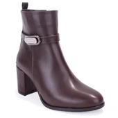 Dagoster DZA07-7251759 Kahve Klasik Topuklu Kadın Bot thumbnail 1