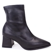 Dagoster DZA07-1277201 Siyah Klasik Topuklu Kadın Bot thumbnail 2