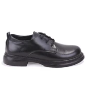 Dagoster DZA07-8892680 Siyah Günlük Bağcıklı Loafer Kadın Ayakkabı thumbnail 2