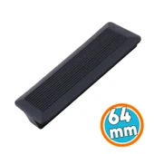 Plastik Kulp 64 mm Mutfak Mobilya Çekmece Mutfak Dolap Dolabı Kulpları Kapak Kulbu 6.4 cm Siyah thumbnail 1