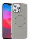 iPhone 14 Pro Max Broş Magsafe Kapak - Titan Gri thumbnail 1