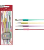 Faber-Castell Soft Touch Fırça Seti Pastel Renkler 4'lü thumbnail 9