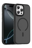 Apple iPhone 16 Pro Max Megane Magsafe Kapak - Siyah thumbnail 5
