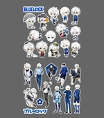 Nagi Seishiro-BlueLock-parlak kağıt -2li sticker set-telefon süsleme Blue Lock etiket - 4