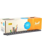 Sarff 10mm.SİYAH DELUX Plastik Spiral 100  Adet - 1
