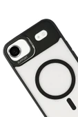 Apple iPhone 17 Air Remim Lensli Magsafe Standlı Kapak - Siyah thumbnail 3