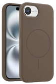 iPhone 16E Kılıf Jully Magsafe Kapak - Kahverengi thumbnail 1