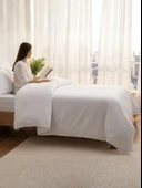 Tek Kişilik Çizgili Pamuk Saten Nevresim | 160x230 | Mix & Match | Otel Serisi thumbnail 1