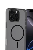 Apple iPhone 16 Pro PC Blank Magsafe Kapak - Siyah thumbnail 2